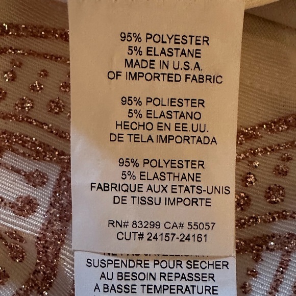Jump White/Rose gold mini dress size XL - Picture 8 of 9